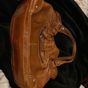 Kathy Van Zeeland Shoulder bag circa 2018 roomy camel color, great condition